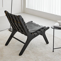 Household Retro Solid Wood Saddle Chair - DSARD