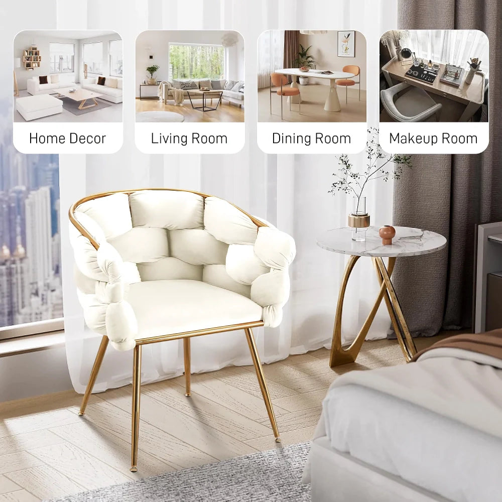 Modern Velvet Vanity Chair - DSARD