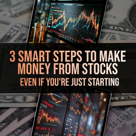 3 Smart Steps to Make Money from Stocks (Even If You’re Just Starting) – Beginner’s Stock Market Guide | How Do I Make Money from Stocks | Digital Download eBook Checklist