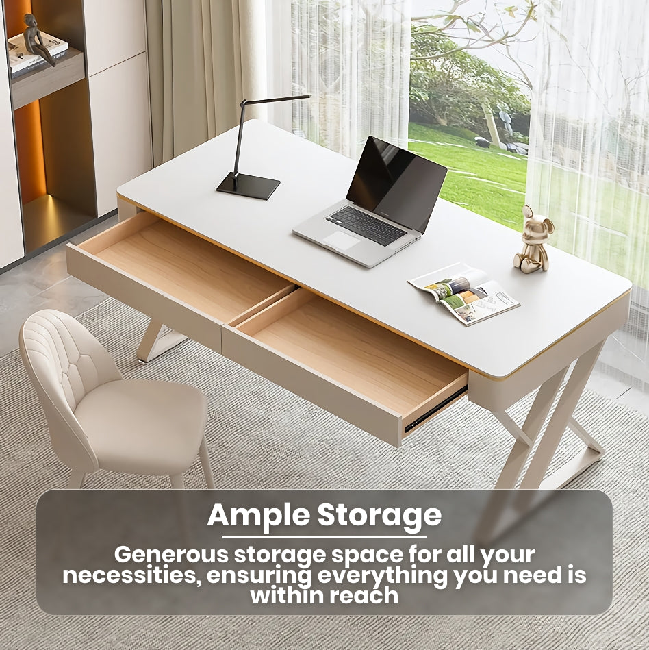 Modern Sleek Office Workbench Elegant Wooden Computer Desk for Home and Office - DSARD