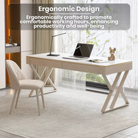 Modern Sleek Office Workbench Elegant Wooden Computer Desk for Home and Office - DSARD