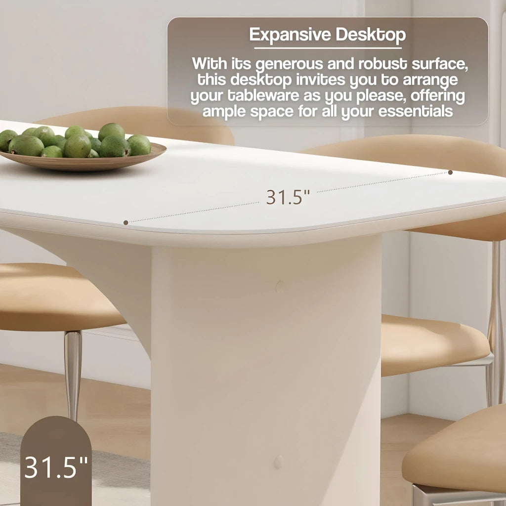 Nordic Marble Dining Table Luxury Versatile - DSARD