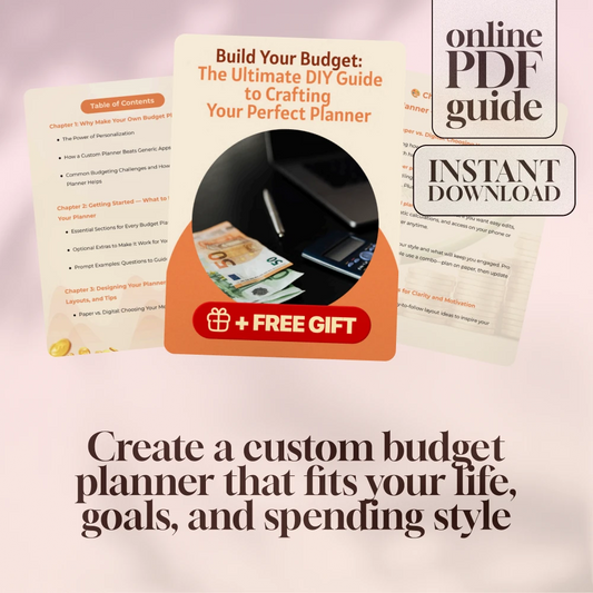 Build Your Budget: The Ultimate DIY Guide to Crafting Your Perfect Planner | Digital Guide on How to Make Your Own Budget Planner | Printable eBook Download