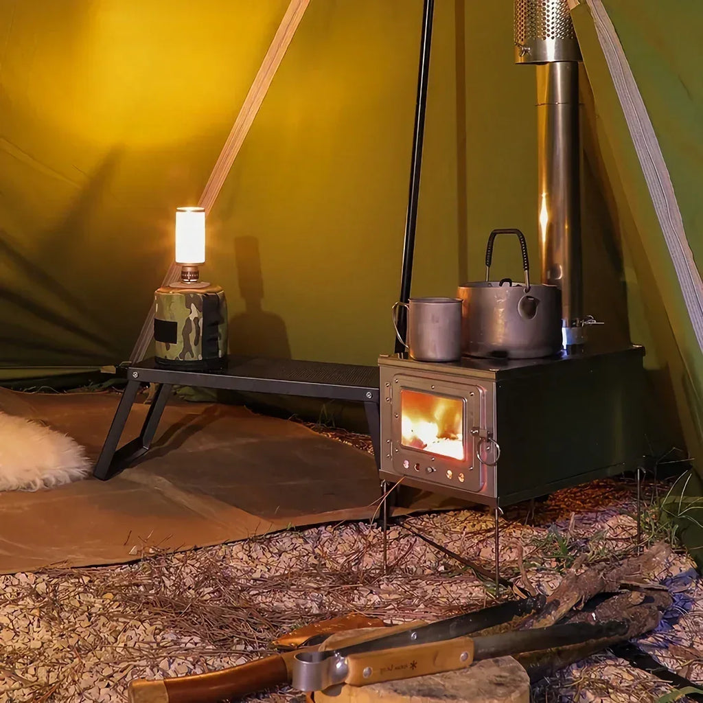 DSARD Compact Folding Wood Stove: Lightweight & Portable for Outdoor Camping and Picnic - DSARD