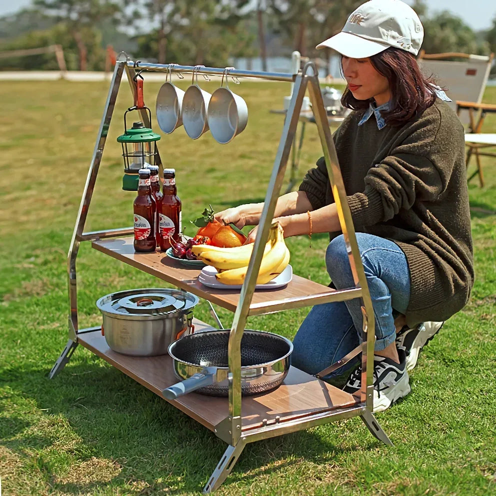 DSARD Portable Multi-Layer Outdoor Storage Rack - DSARD