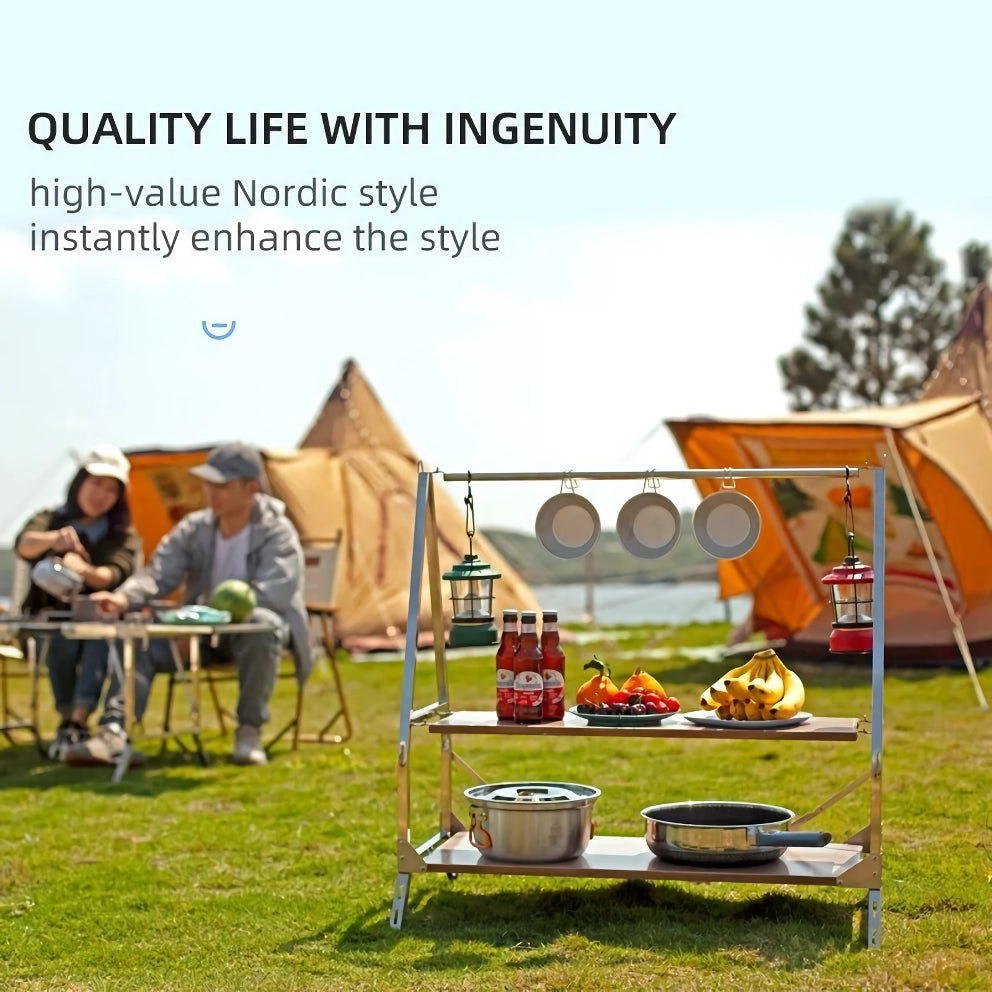 DSARD Portable Multi-Layer Outdoor Storage Rack