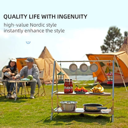 DSARD Portable Multi-Layer Outdoor Storage Rack