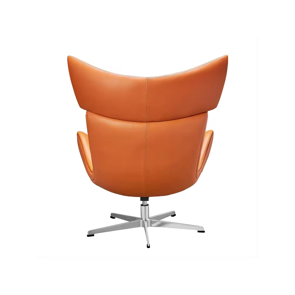 Luxury Modern Leather Leisure Chair & Ottoman Set for Living Room & Office - DSARD