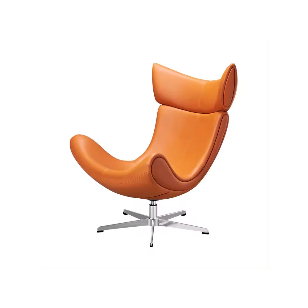 Luxury Modern Leather Leisure Chair & Ottoman Set for Living Room & Office - DSARD
