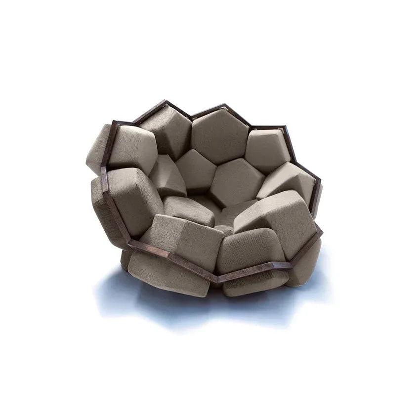 Artistic Quartz Armrest Leisure Chair – Modern Fabric Single Sofa for Home and Hotel - DSARD - DSARD