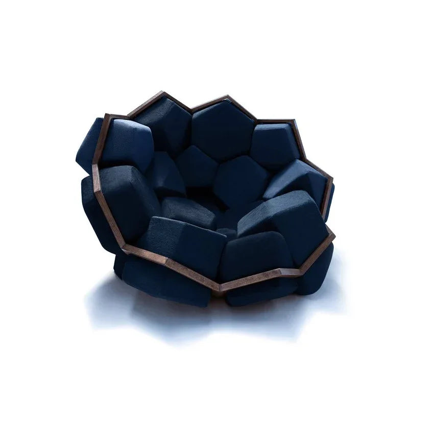 Artistic Quartz Armrest Leisure Chair – Modern Fabric Single Sofa for Home and Hotel - DSARD - DSARD