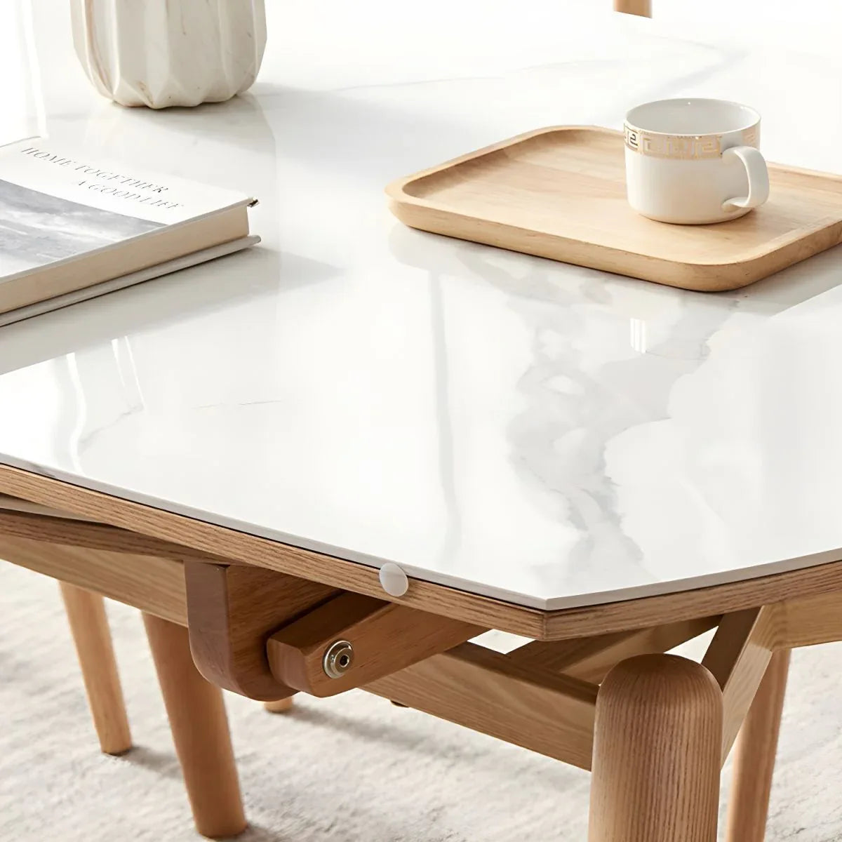 Expandable Nordic Dining Table for 6 – Modern Minimalist Home Furniture - DSARD - DSARD