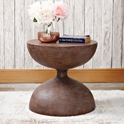 DSARD Wabi-Sabi Style Vintage Hourglass Side Table