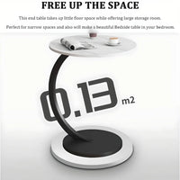 Sleek Nordic Metal Side Table - Modern Minimalist Coffee Table for Living & Bedroom - DSARD