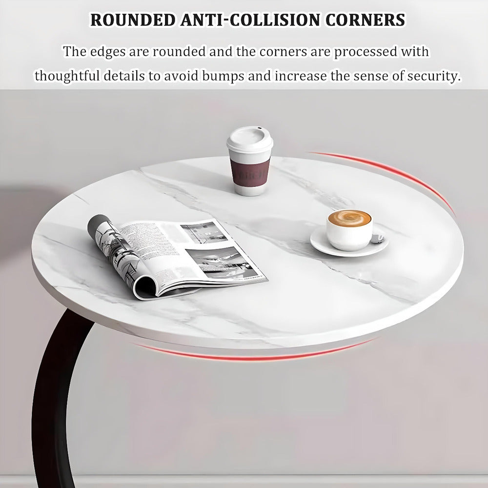 Sleek Nordic Metal Side Table - Modern Minimalist Coffee Table for Living & Bedroom - DSARD