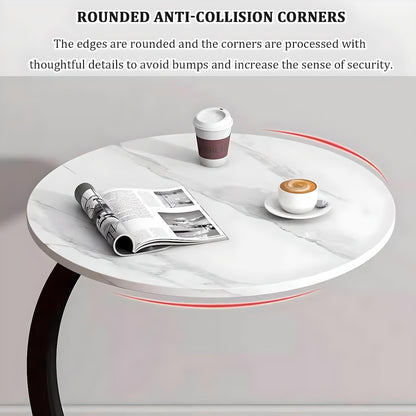 Sleek Nordic Metal Side Table - Modern Minimalist Coffee Table for Living & Bedroom - DSARD