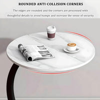 Sleek Nordic Metal Side Table - Modern Minimalist Coffee Table for Living & Bedroom - DSARD