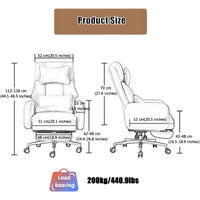 Luxury Swivel Executive Chair with Footrest and Ergonomic Design - DSARD