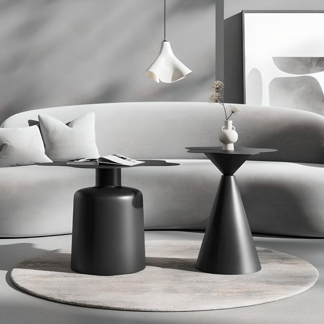 Modern Minimalist Iron Coffee Table – Industrial Living Room