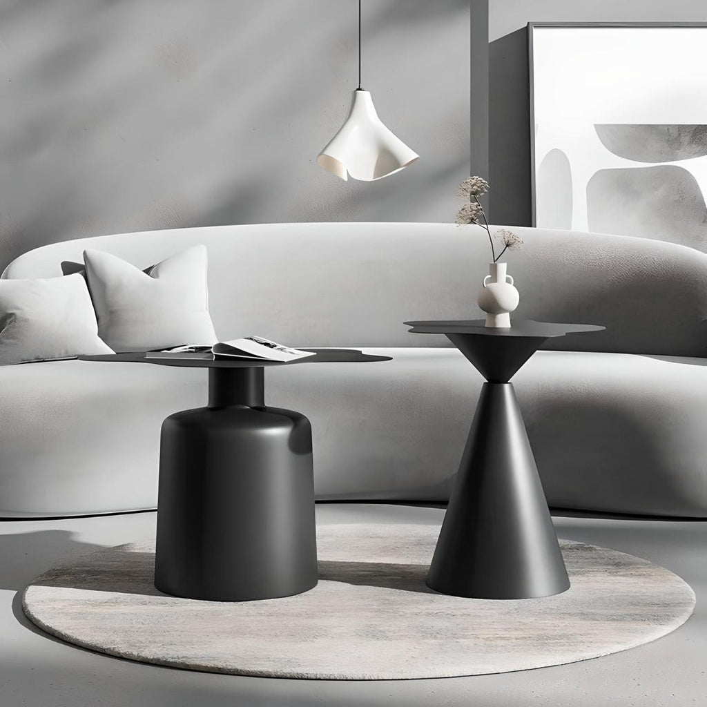 Modern Minimalist Iron Coffee Table – Industrial Living Room