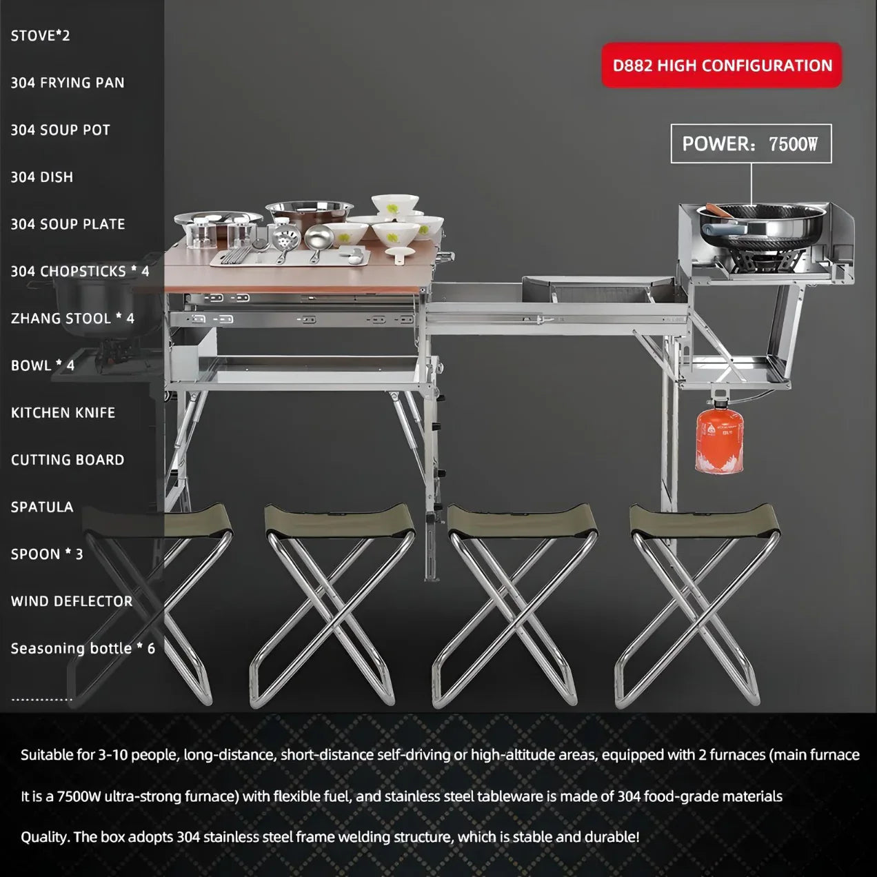 DSARD Portable Magic Kitchen - Mobile Kitchen - DSARD