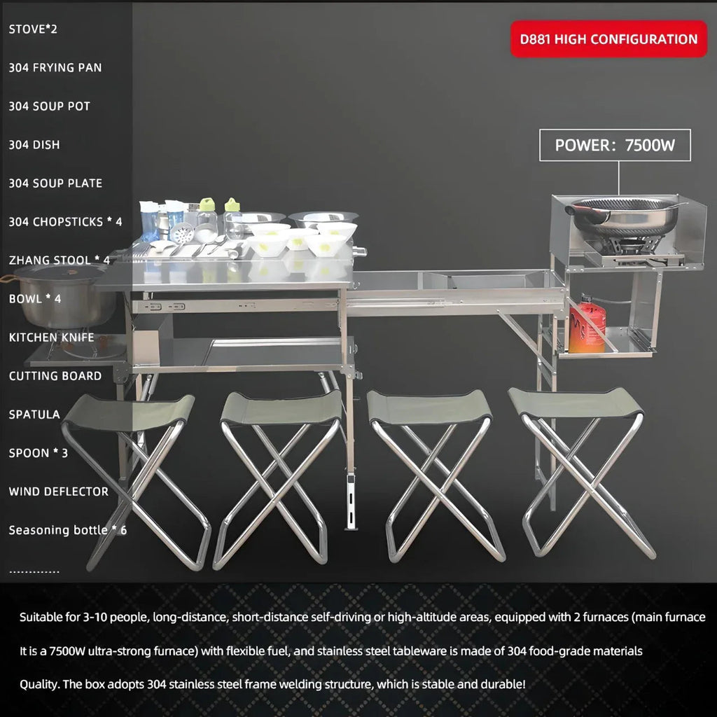 DSARD Portable Magic Kitchen - Mobile Kitchen - DSARD