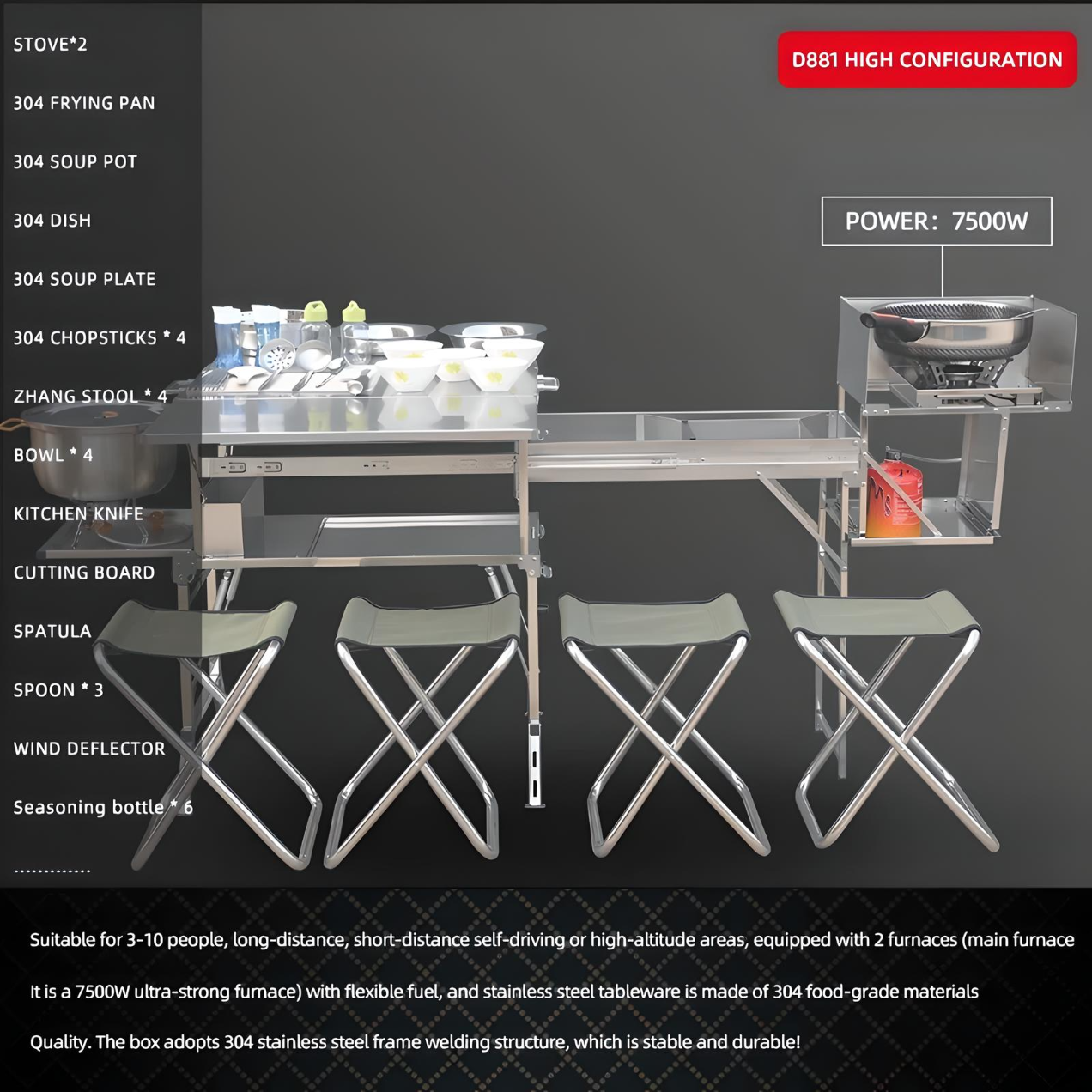 DSARD Portable Magic Kitchen - Mobile Kitchen