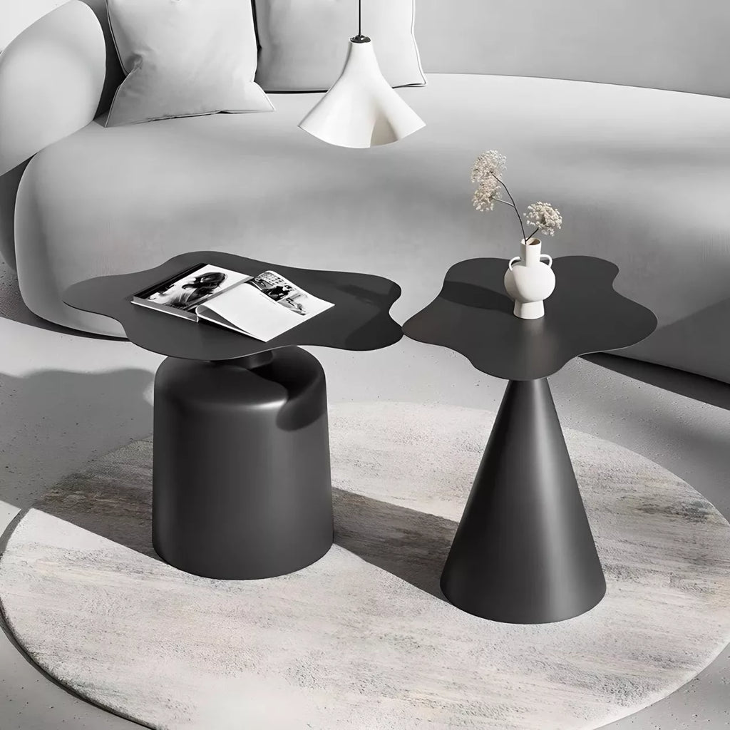 Modern Minimalist Iron Coffee Table – Industrial Living Room