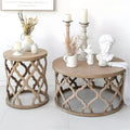 Minimalist Modern Round Wooden Coffee Table for Living Room - DSARD