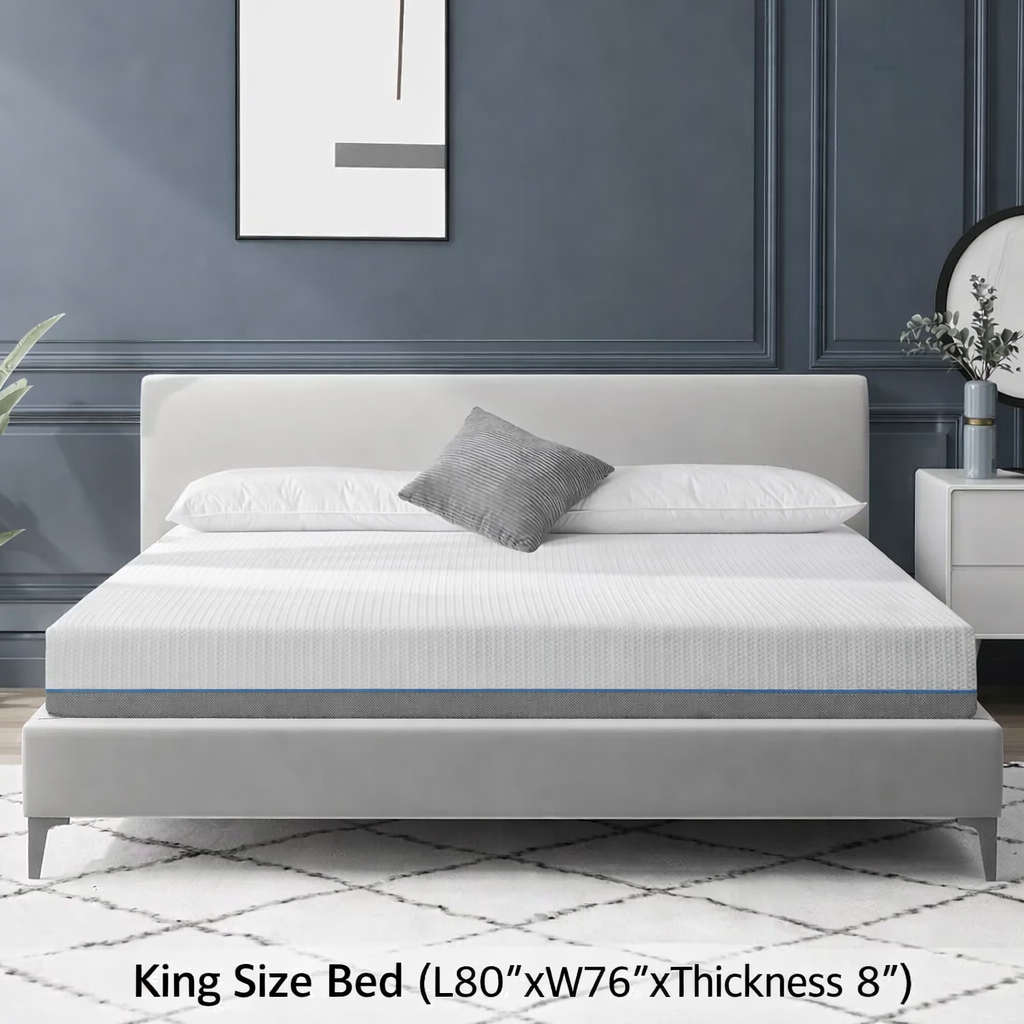 Gel-Charcoal Infused Memory Foam Mattress – Comfort King/Queen/Full/Twin Sizes - DSARD
