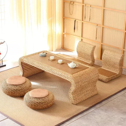 Modern Minimalist Rattan Coffee Table - Luxury Nordic Design for Elegant Living Spaces - DSARD
