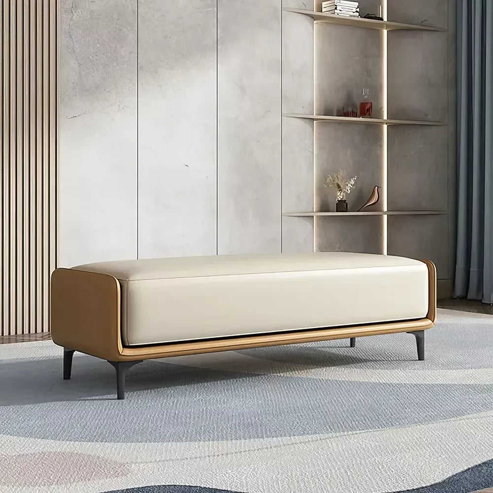 Modern Italian Velvet Ottoman - DSARD