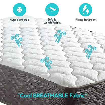 King Size Bamboo 12″ Memory Foam Pocket Spring Mattress - DSARD