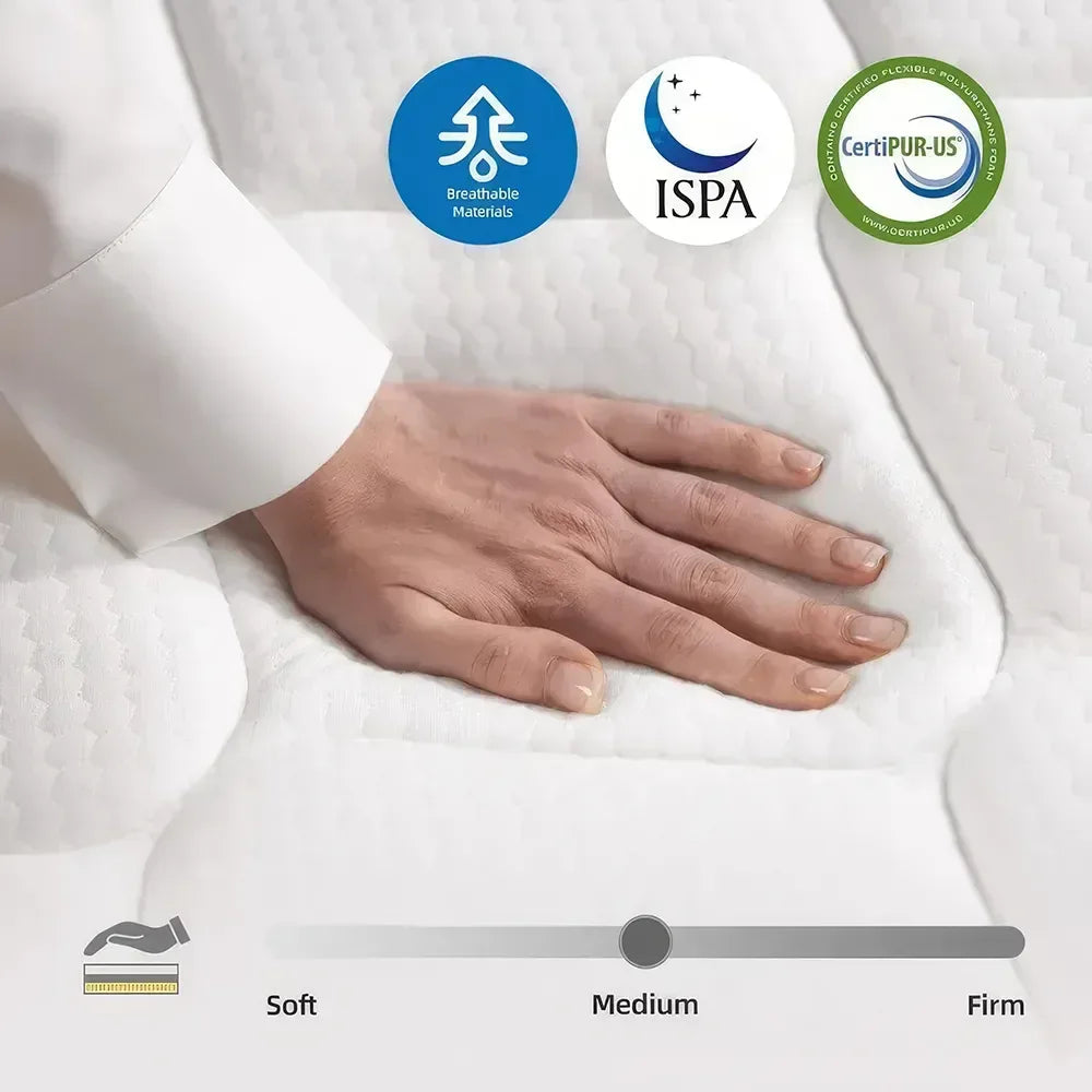 DSARD High Density Memory Foam Mattress - 10 inch Gel Infused Pressure Relief Mattress for Adjustable Bed | Eco Friendly Luxury Mattress - DSARD