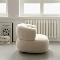 Luxury Velvet U-Shaped Single Sofa Chair for Modern Living Spaces - DSARD