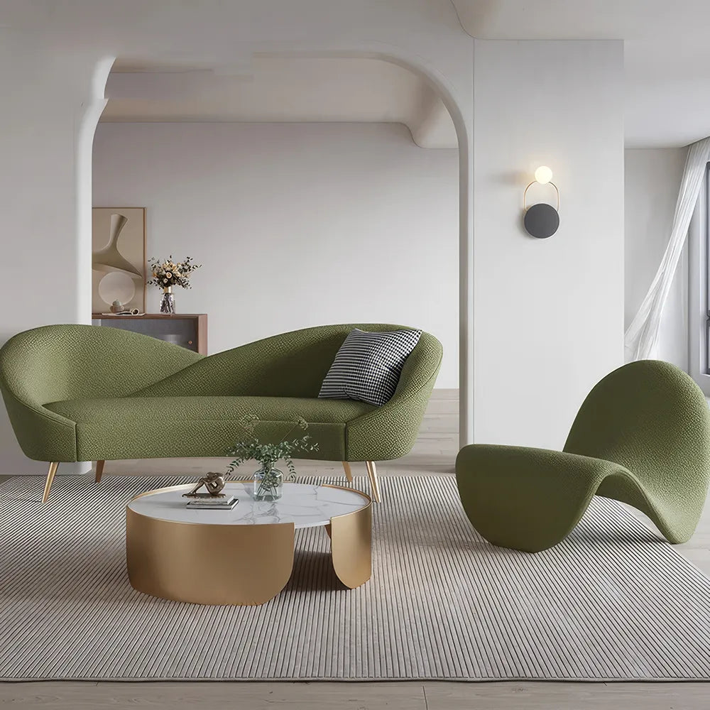 Versatile Nordic Love Seat: 3-Seater Lazy Sofa - DSARD