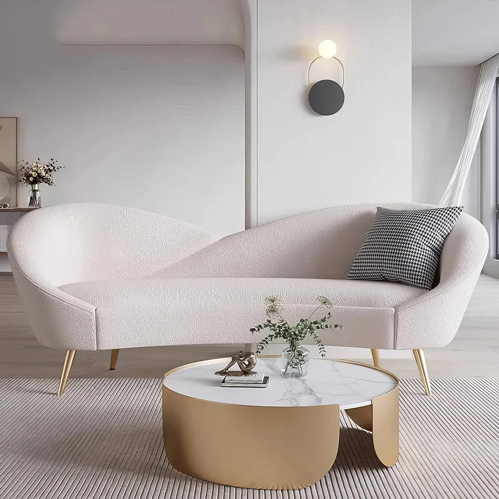 Versatile Nordic Love Seat: 3-Seater Lazy Sofa - DSARD