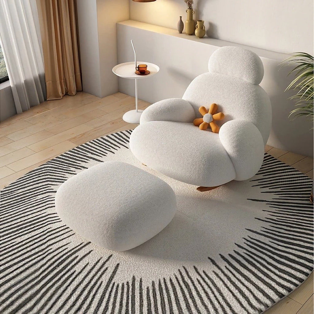 Modern Minimalist Leisure Chair – Nordic Style Lounge Recliner for Living Room, Bedroom, and Office - DSARD