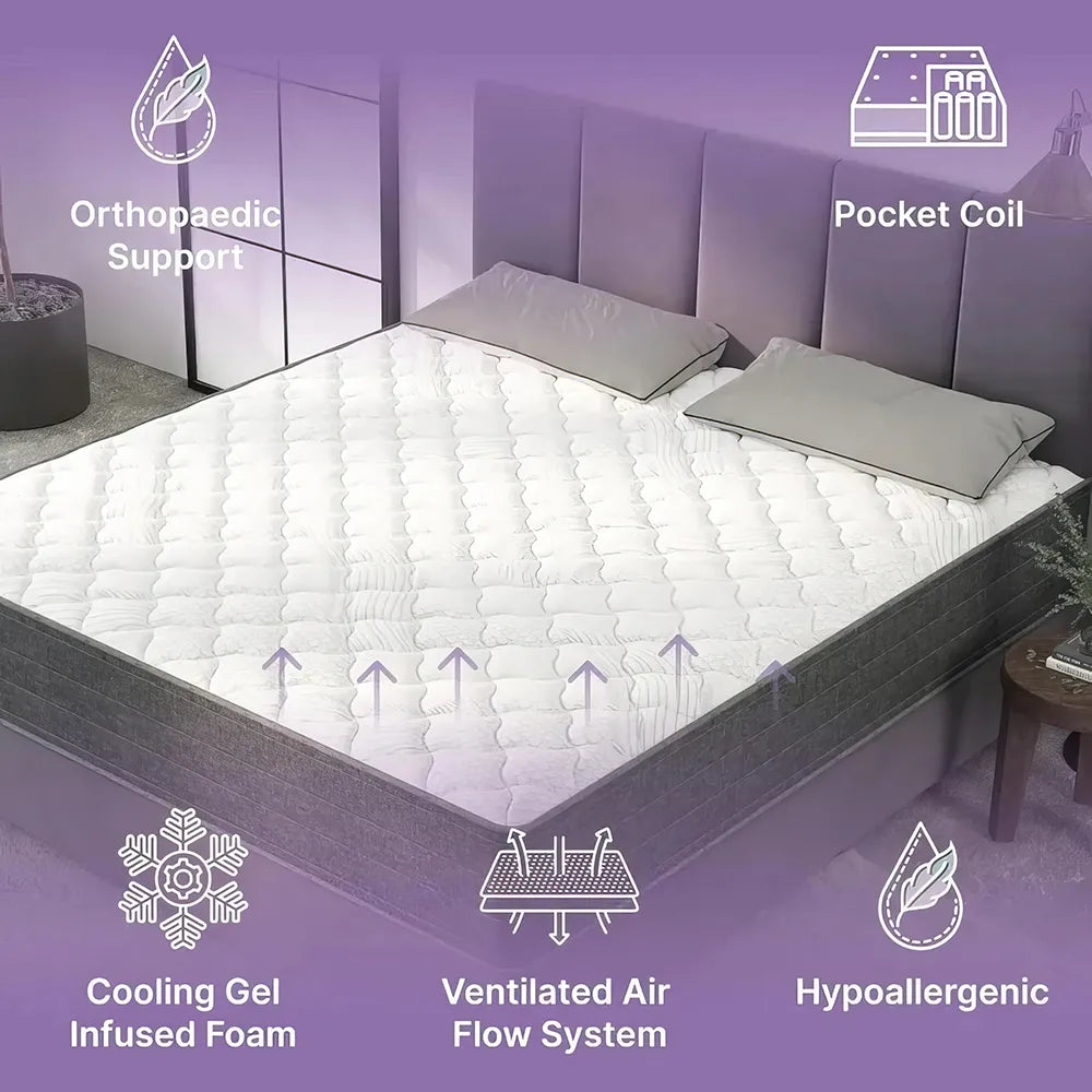 DSARD Victoria Mattress - Luxury Hybrid Mattress for Side Sleepers | Premium Luxury Mattress