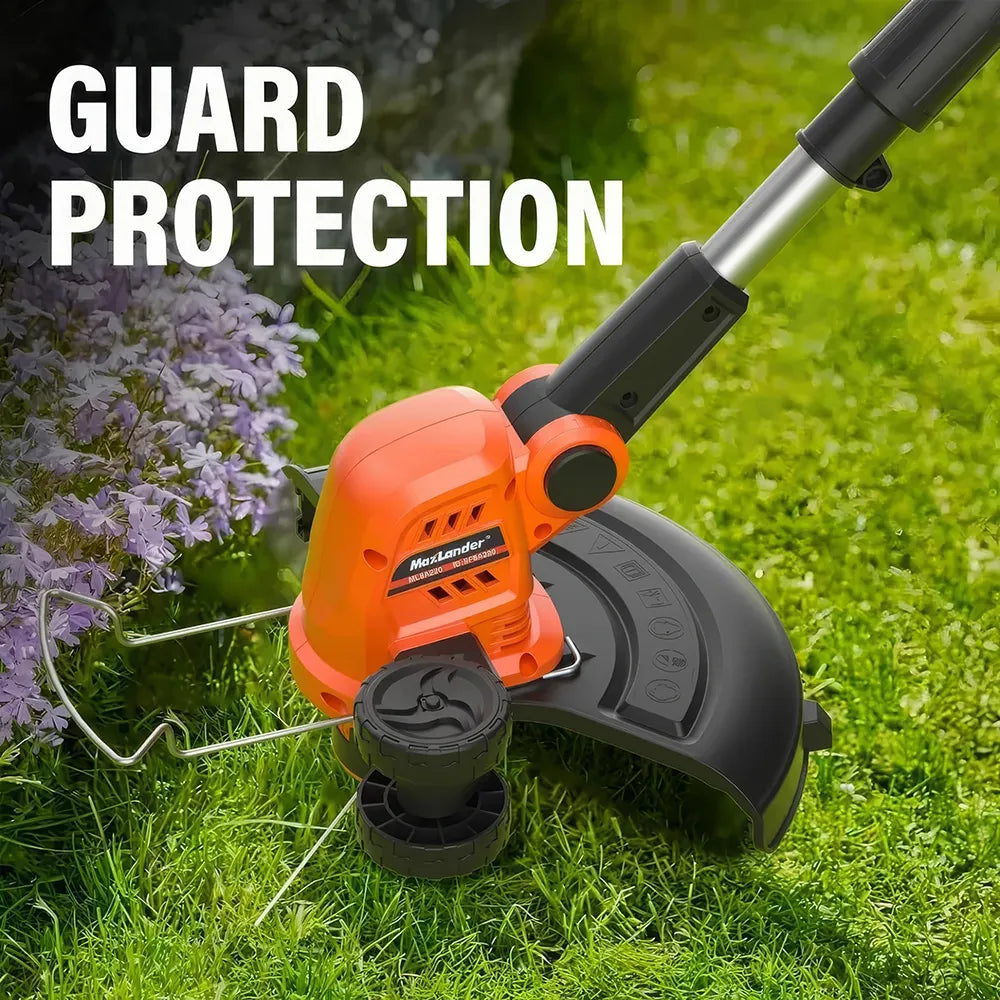 DSARD 20V Cordless 13″ Electric Lawn Mower with Brushless Motor & Dual Batteries