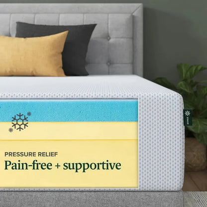 King Size 12 Inch Cooling Gel Memory Foam Mattress - DSARD