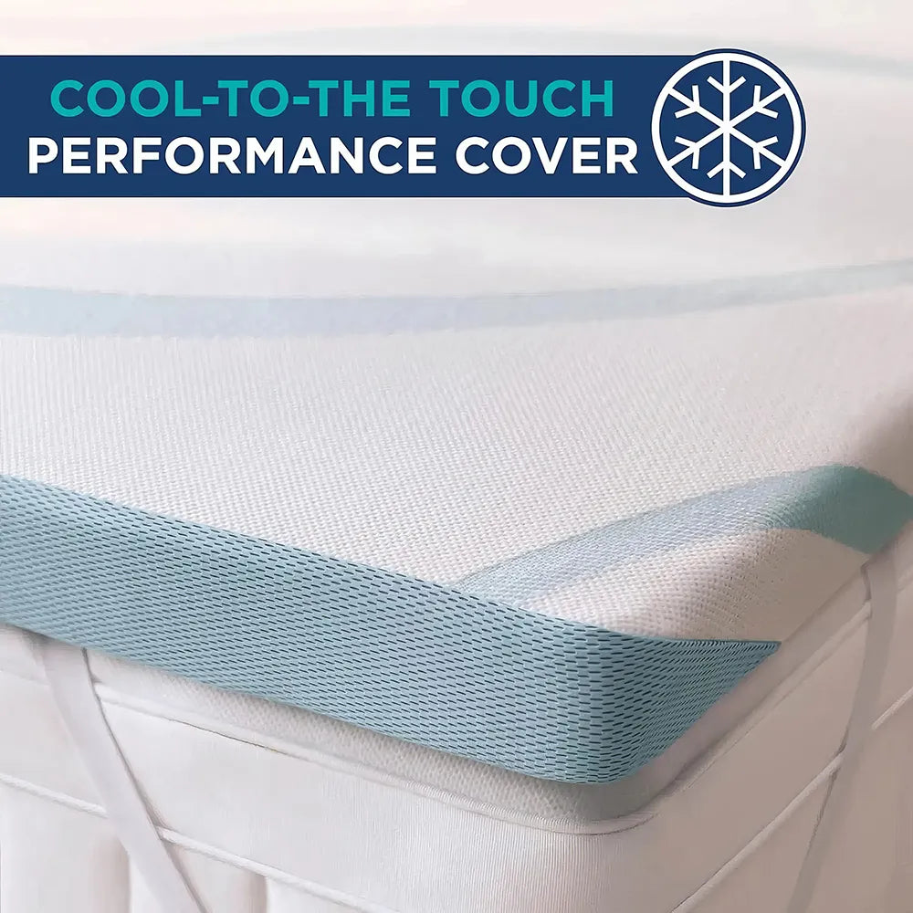 Luxury Cooling Memory Foam Queen Mattress Topper - DSARD