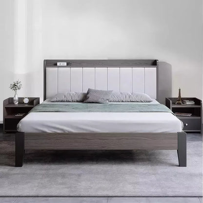 Modern Minimalist Wooden King Size Bed - Elegant & Versatile Bedroom Furniture - DSARD