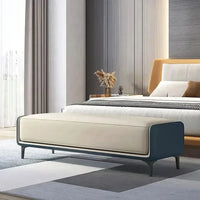 Modern Italian Velvet Ottoman - DSARD