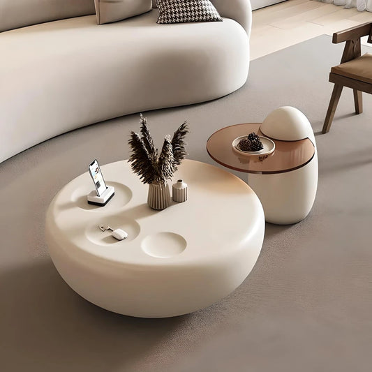 DSARD Modern Minimalist Round Coffee Table Contemporary Art-Style