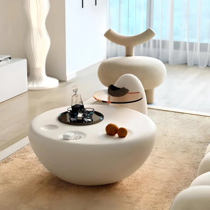 DSARD Modern Minimalist Round Coffee Table Contemporary Art-Style