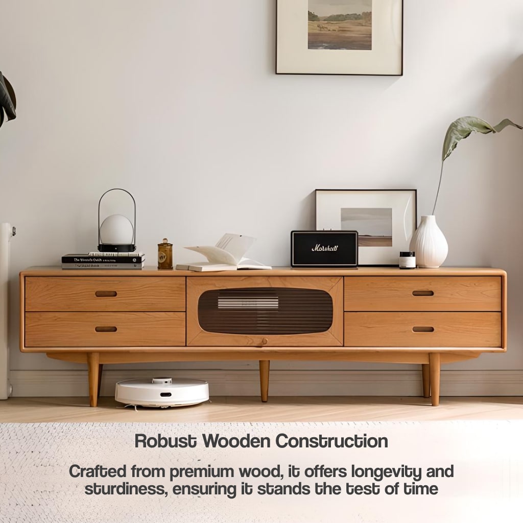 DSARD Modern Nordic Wooden TV Stand