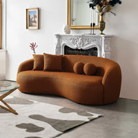 Modern Scandinavian-Style Velvet Sofa – Luxury Home Furniture with Free Shipping - DSARD