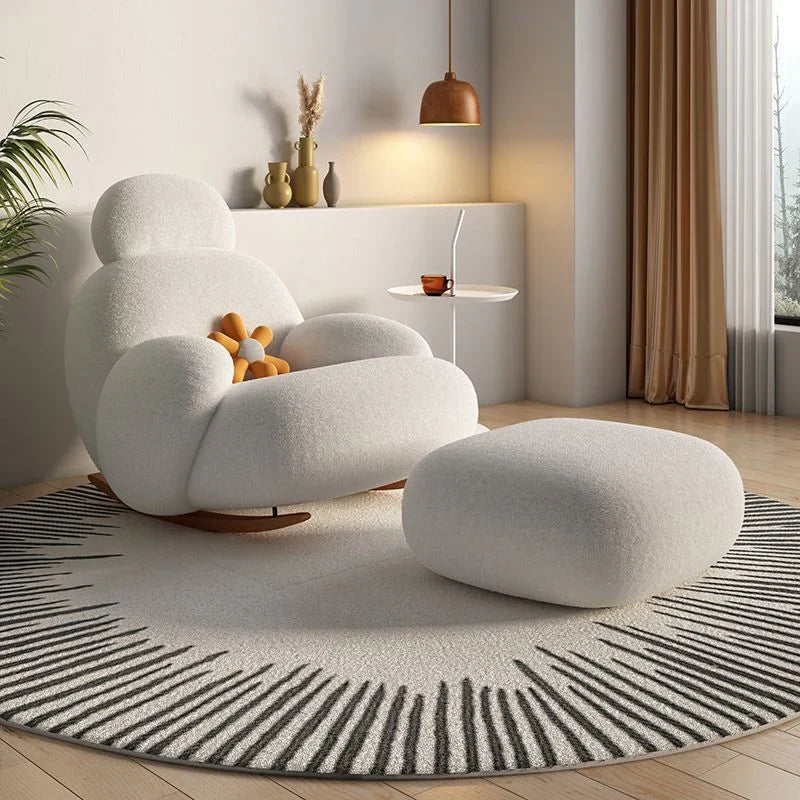 Modern Minimalist Leisure Chair – Nordic Style Lounge Recliner for Living Room, Bedroom, and Office - DSARD