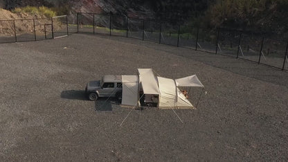 DSARD 3-4 Person Outdoor Tunnel Tent Waterproof Family Camping